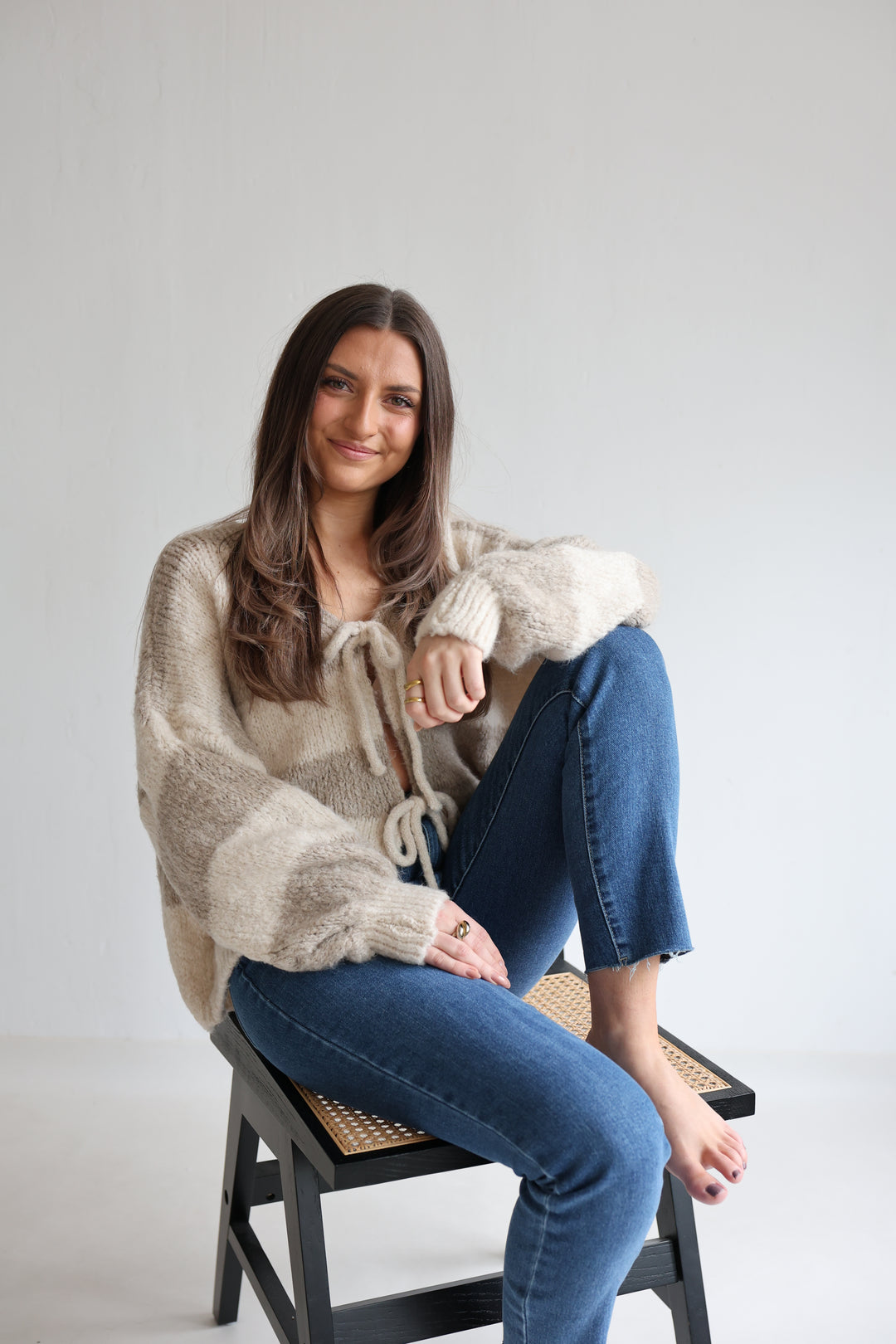 Gestreifter Cardigan Luana