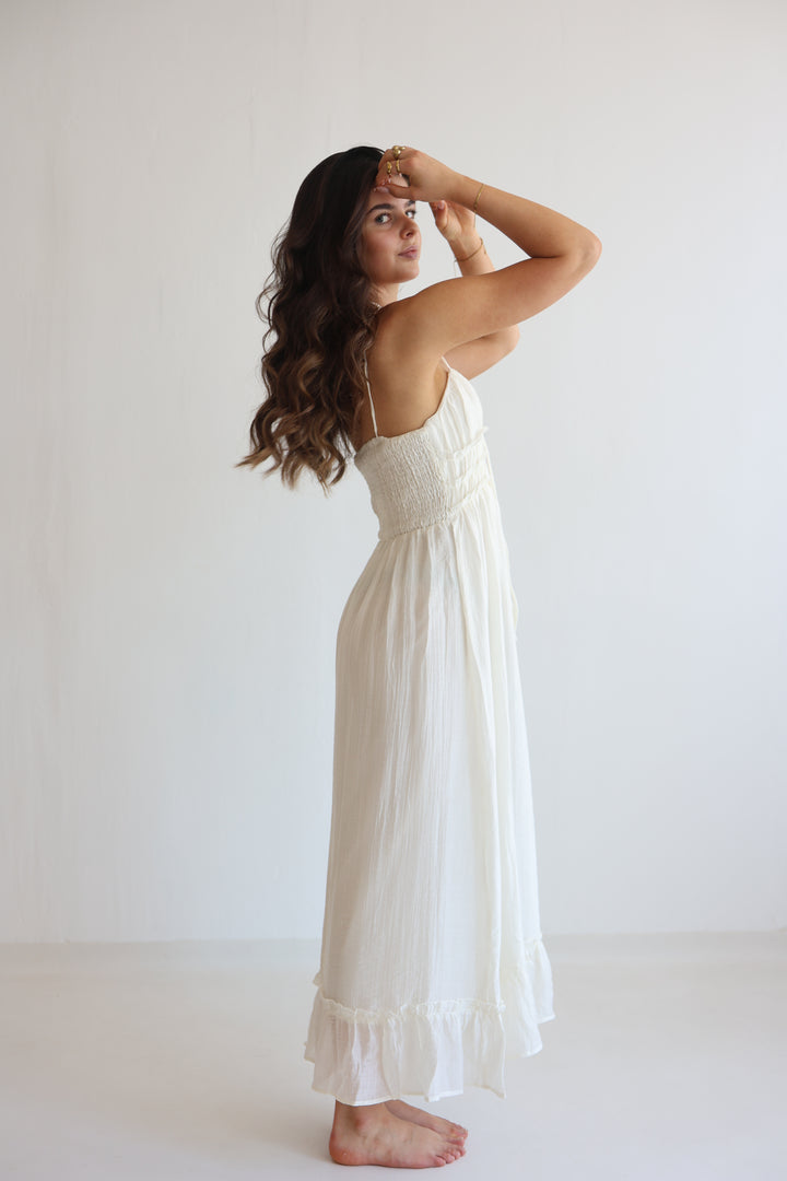 Smocked Cami Midi Dress