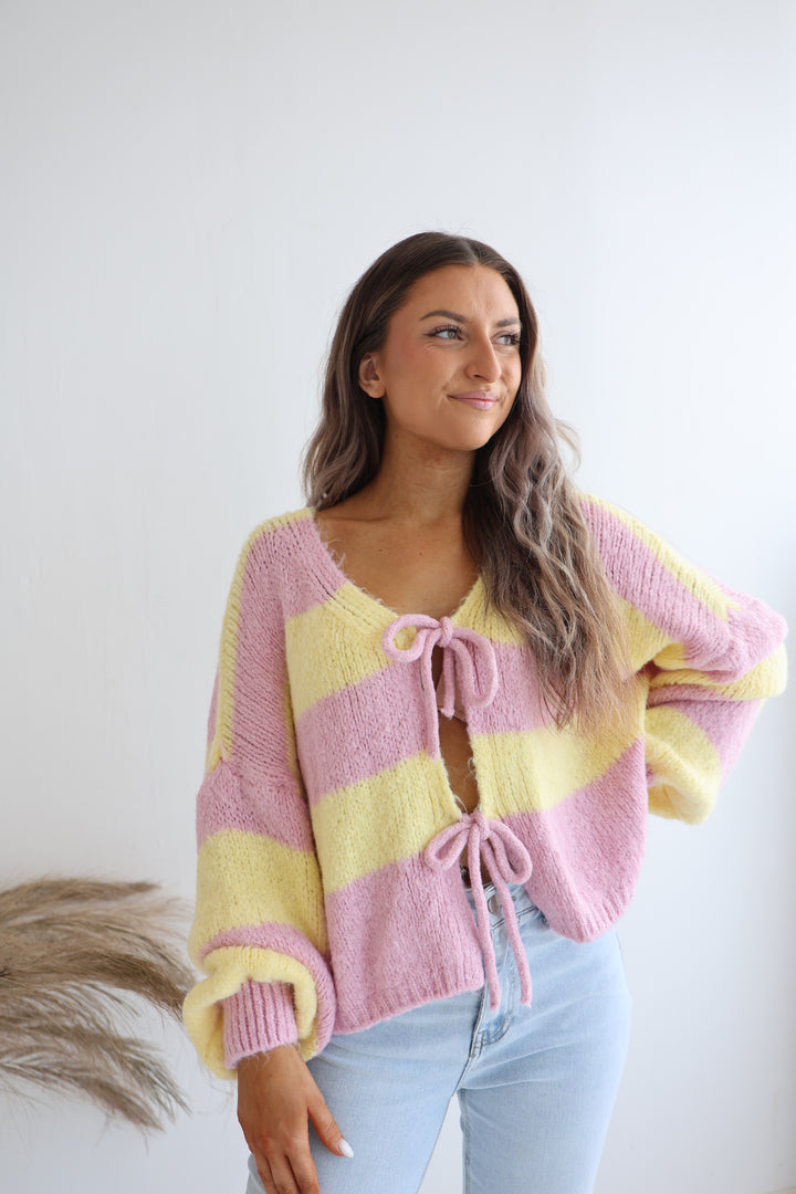 Gestreifter Cardigan Luana