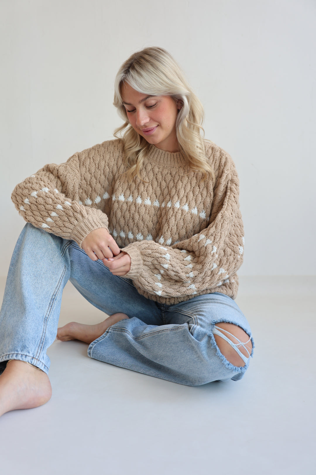 Bubble Knit Pullover