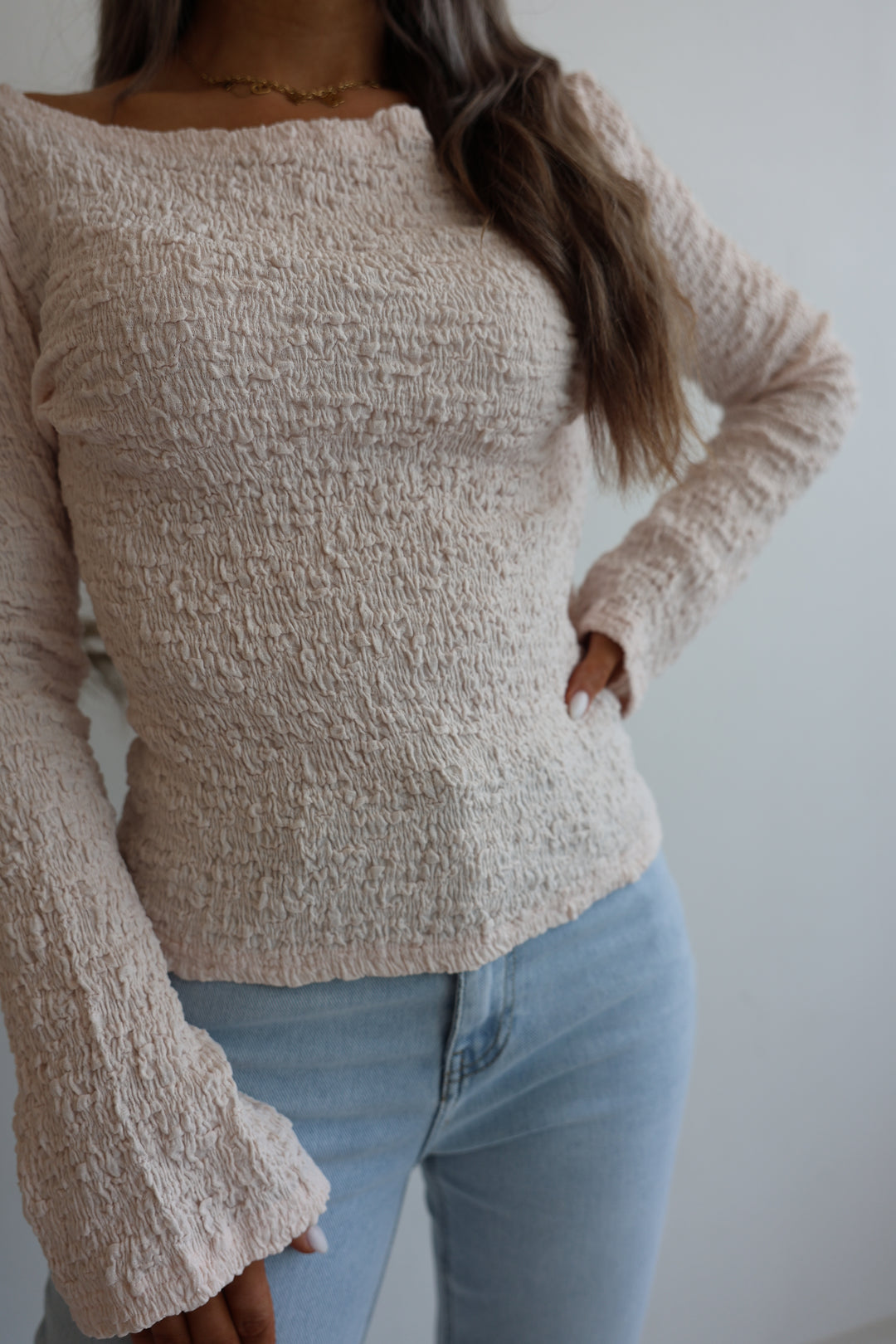 Longsleeve mit Struktur Ina
