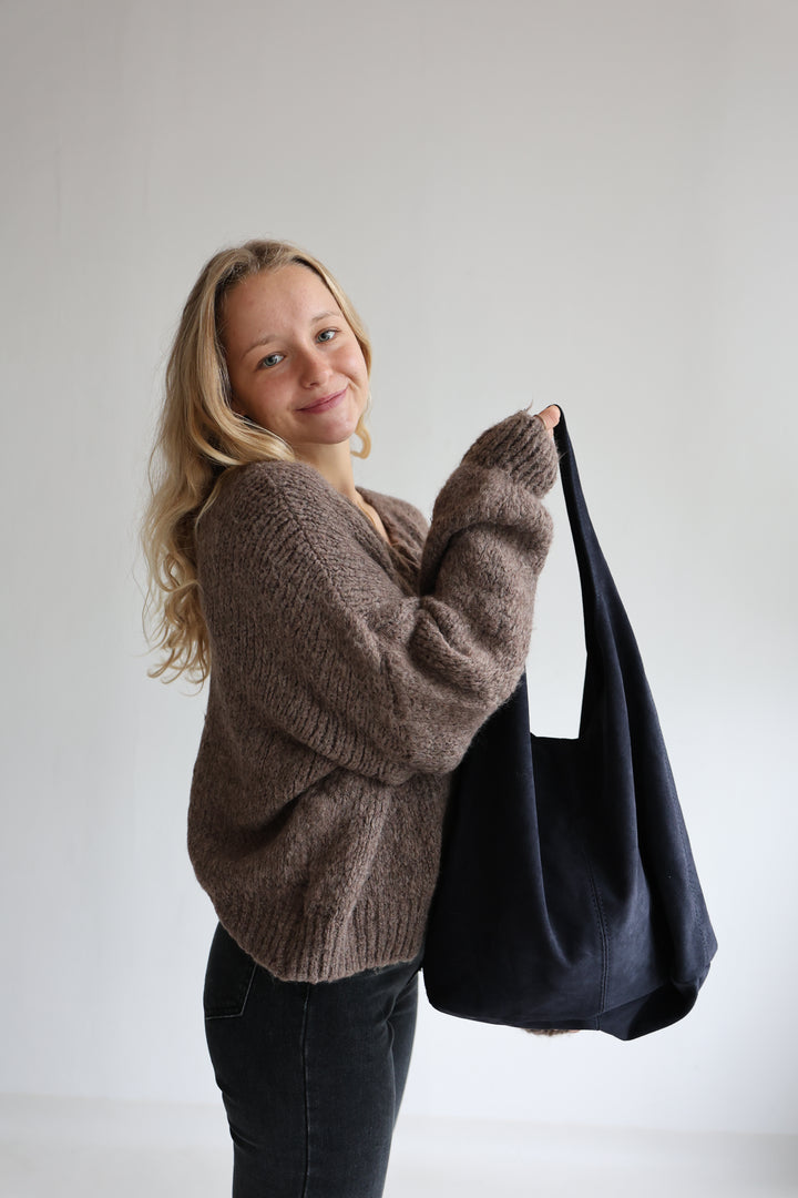 Handtasche aus Wildleder Chestnut Dream