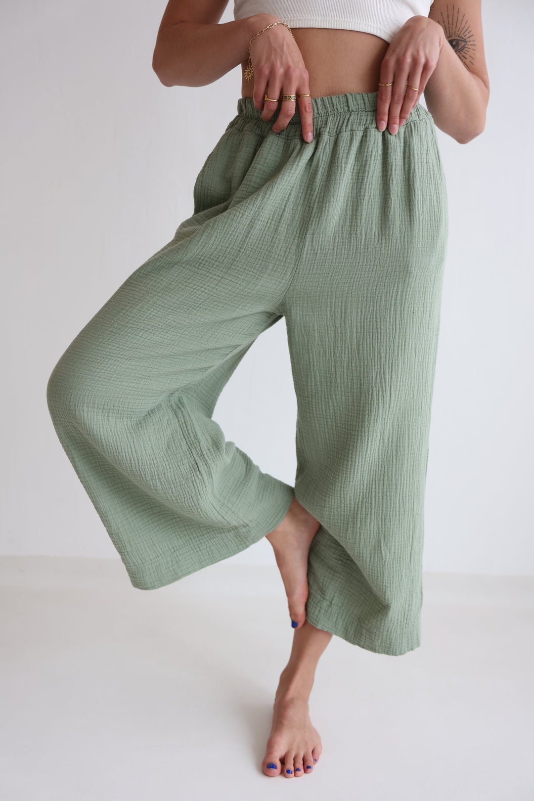 Casual Musselin Pants Petite