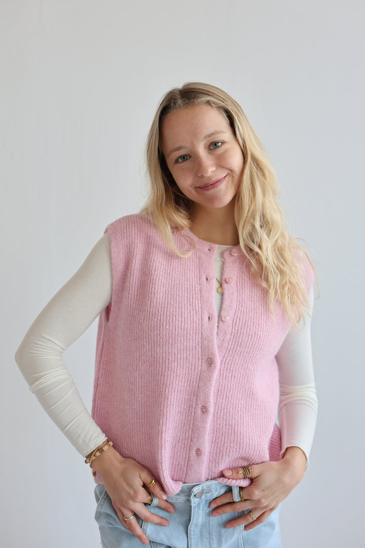 Einfarbige Weste Jolina