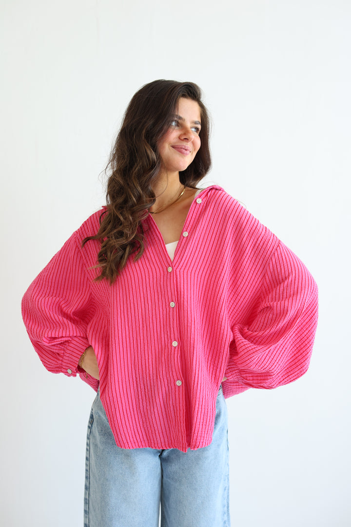Musselinbluse Casual Stripes