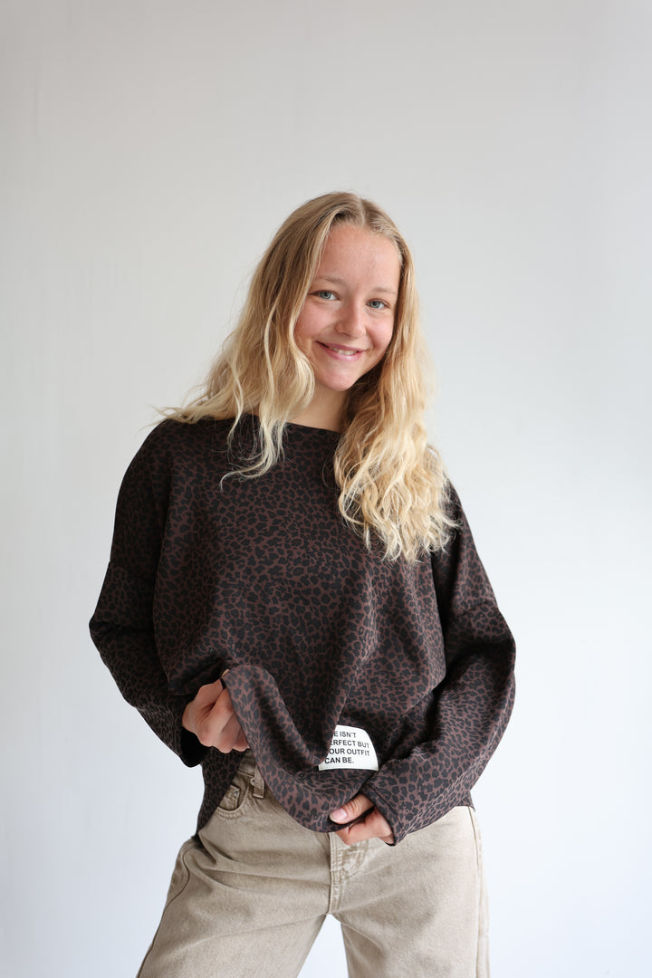 Sweater mit Leoprint Everyday