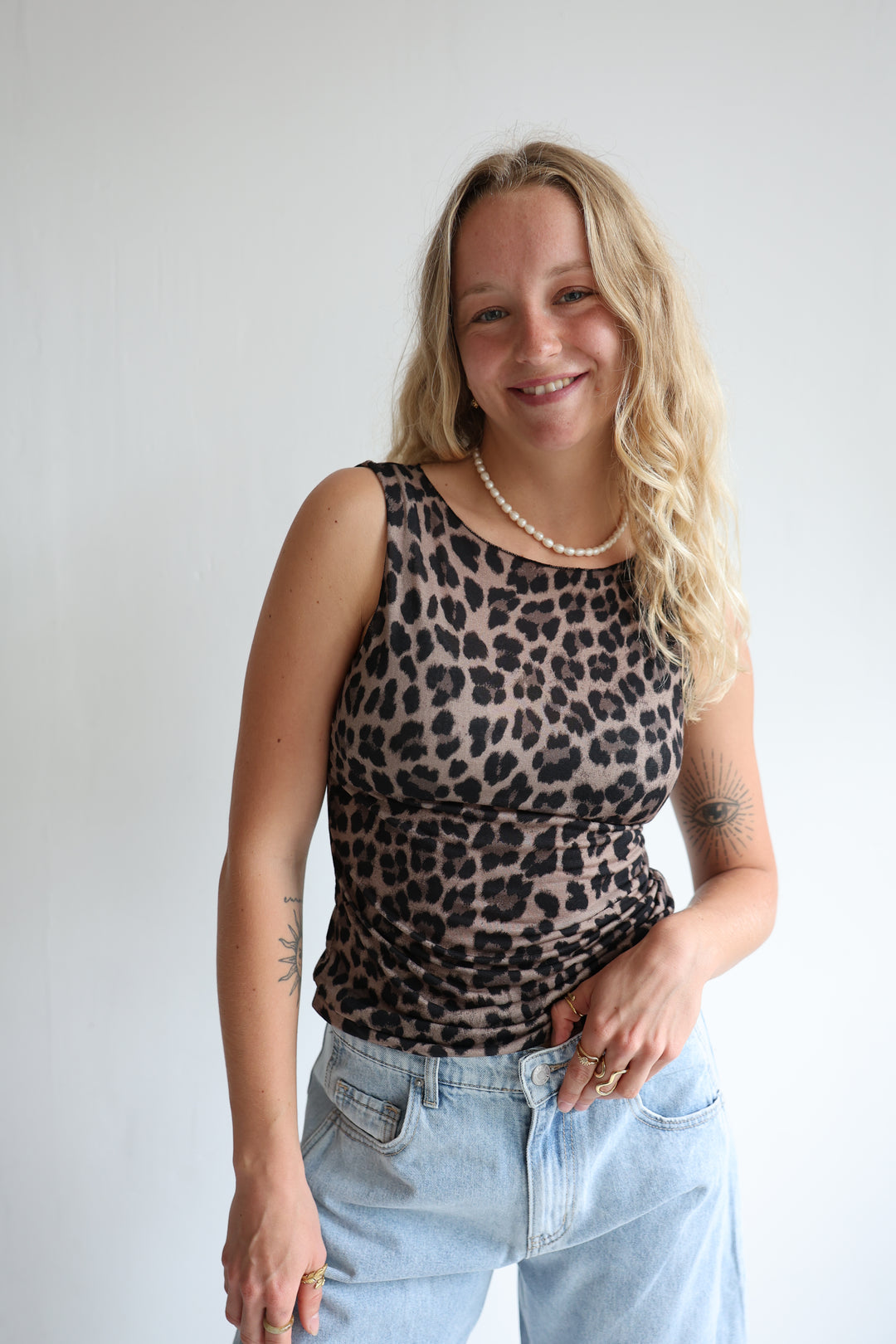 Cashmere Top Wild Leo