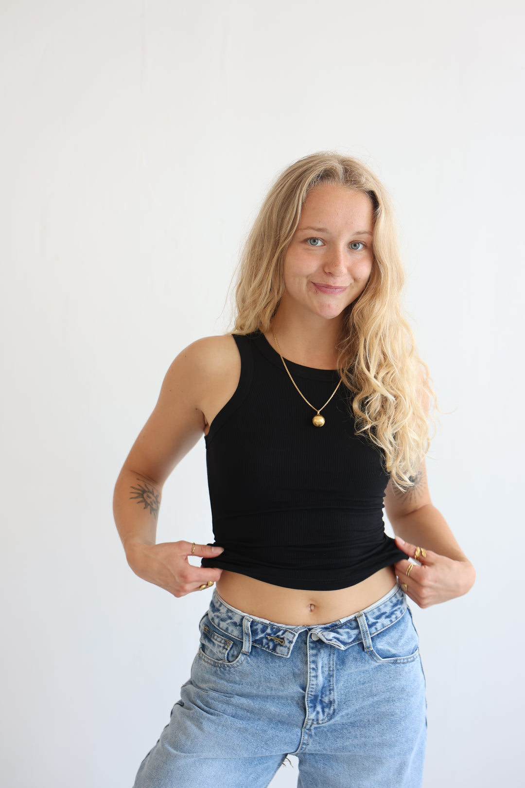 Slim Fit Ribbed Tanktop