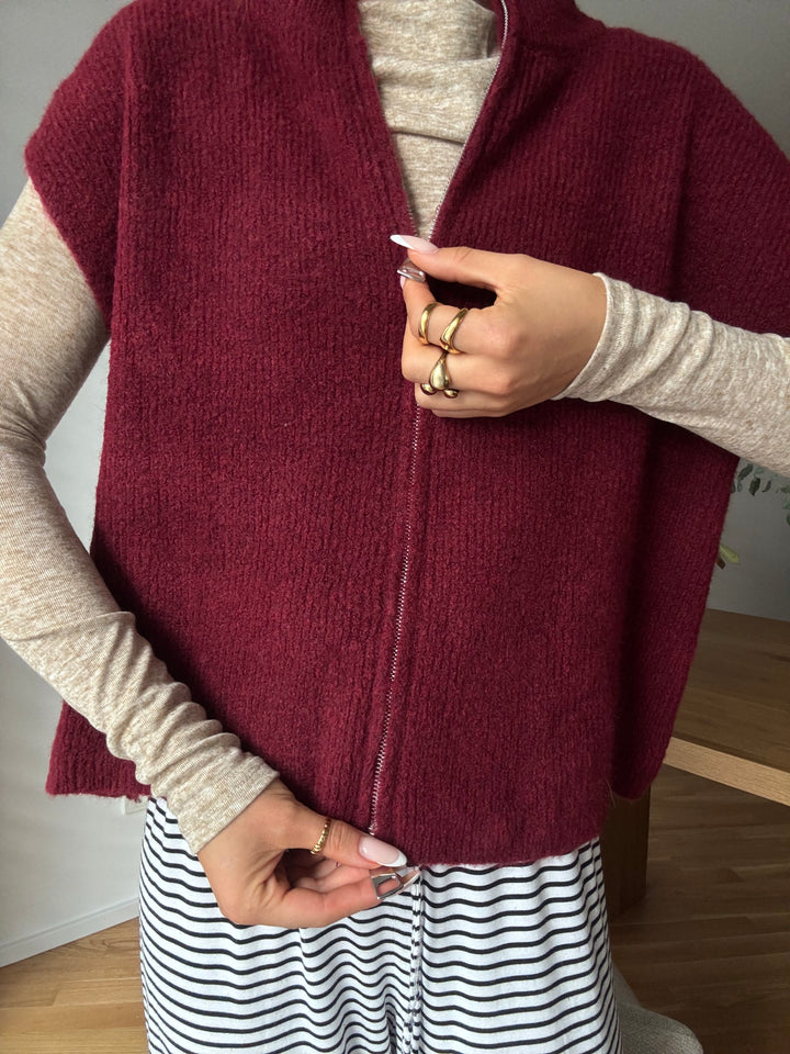 Casual Zipper Weste