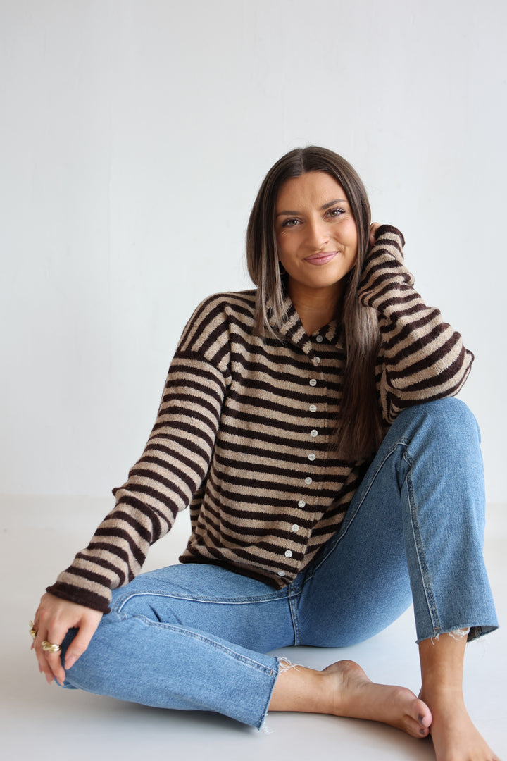 Striped Classy Cardigan