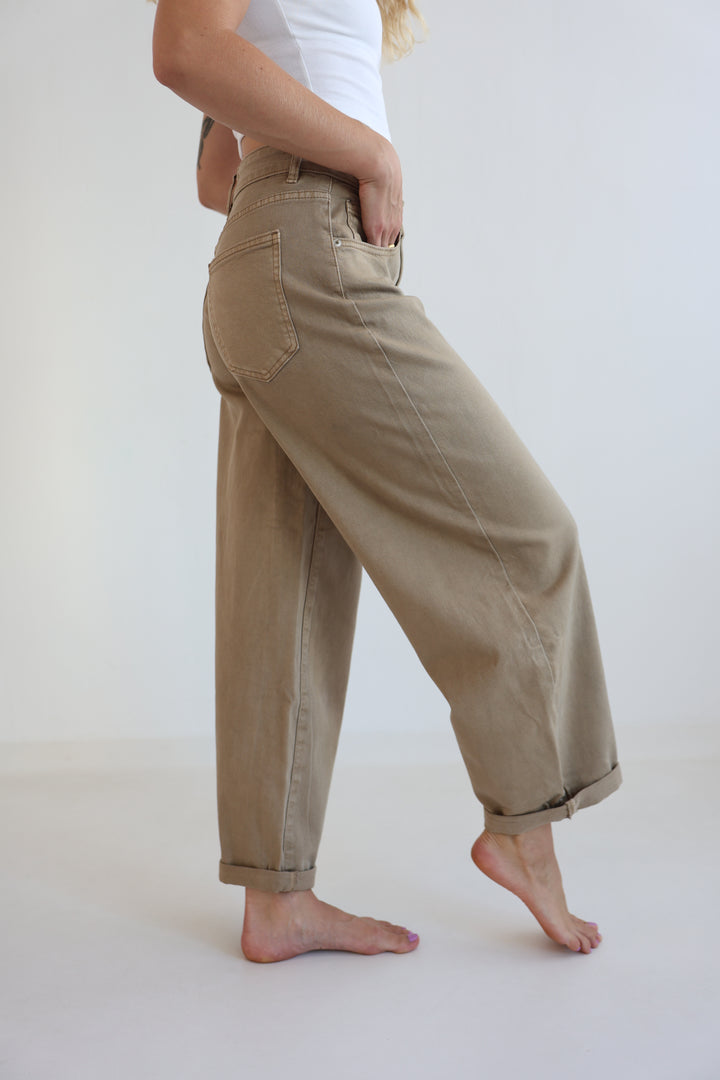 Hazelnut Haze Ballon Jeans