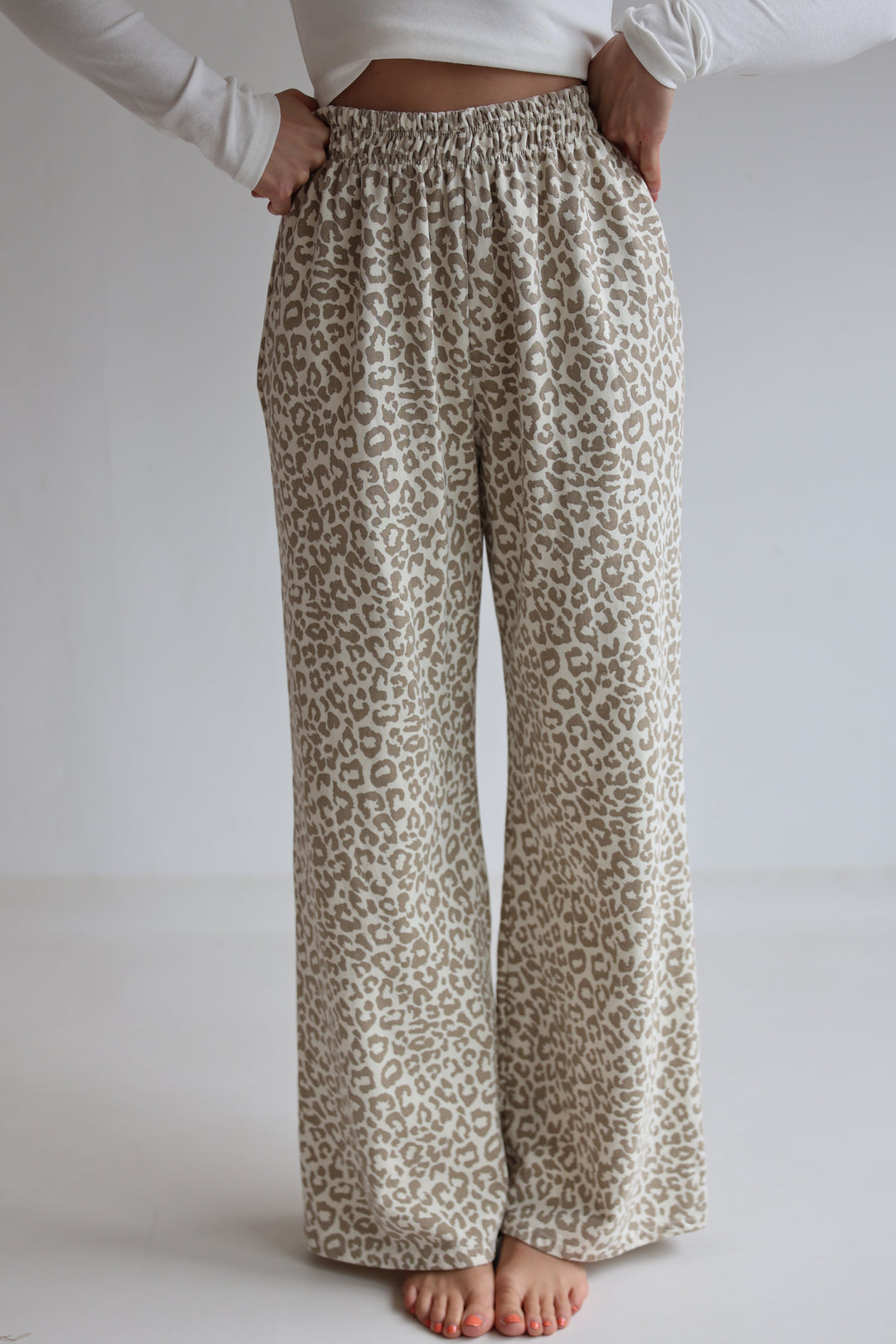 Jersey Jogger Pants mit Leoprint Nuna
