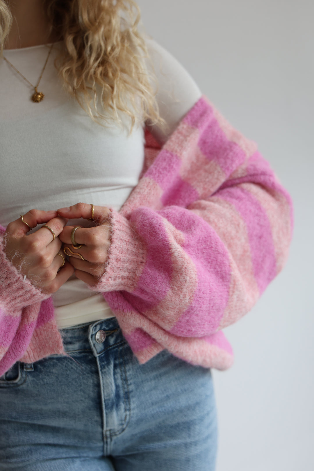 Chunky Striped Cardigan