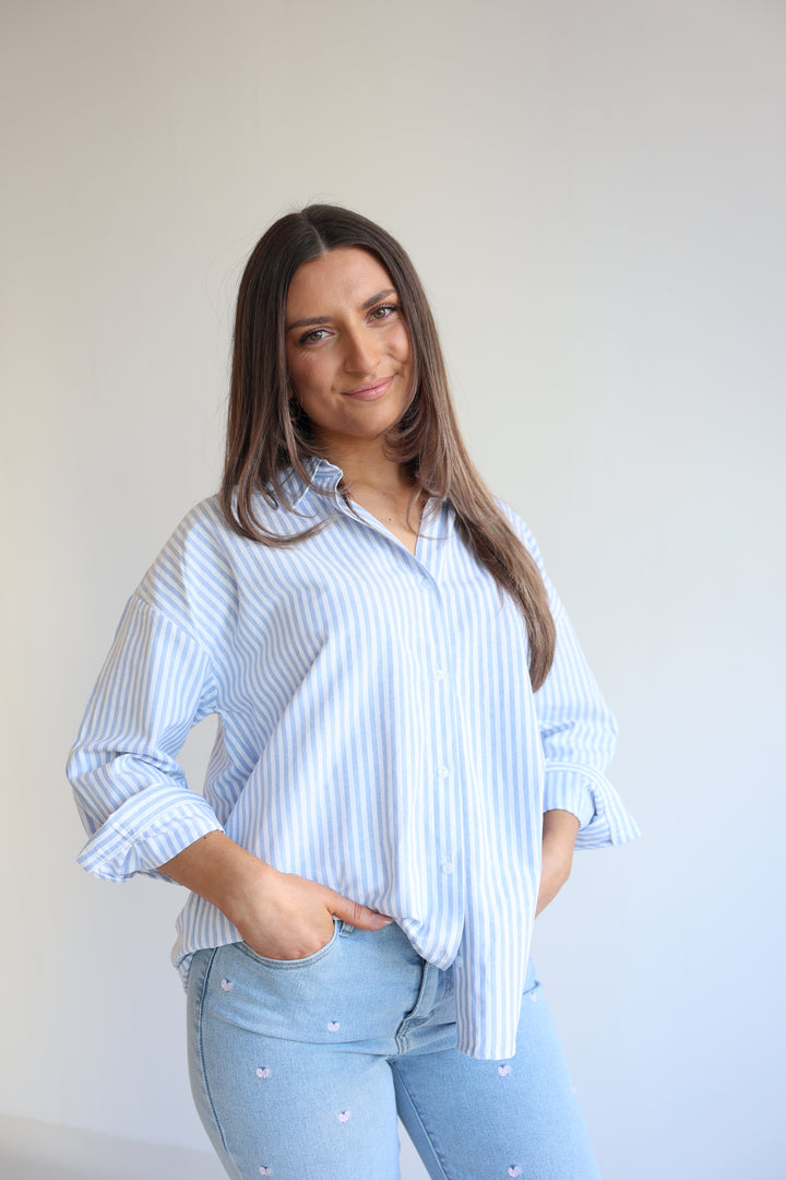 Striped Cotton Blouse