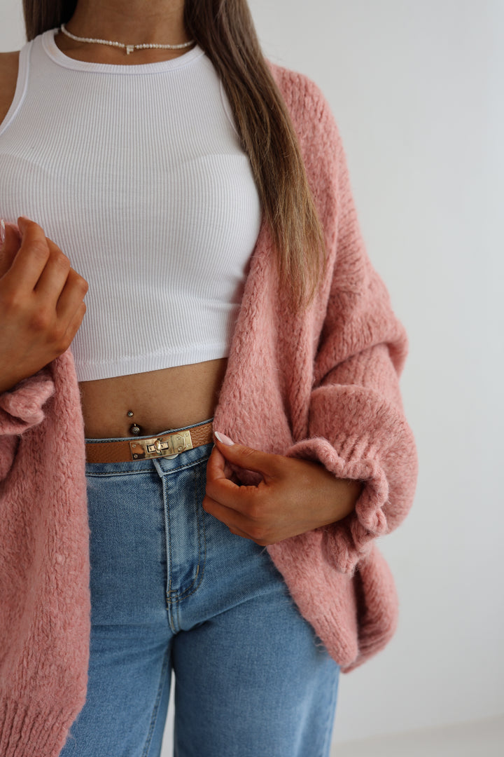 Offener Cardigan mit Rüschenärmeln Clara