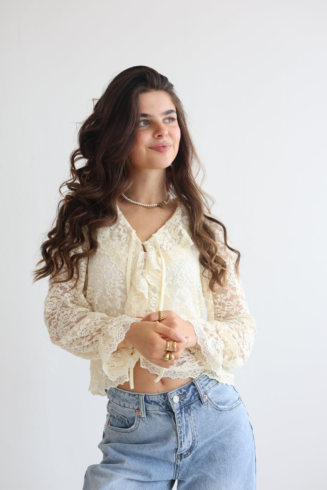 Vintage Sleeve Bluse