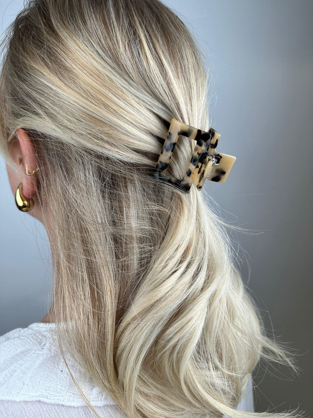 Kleine Haarspange mit Leoprint