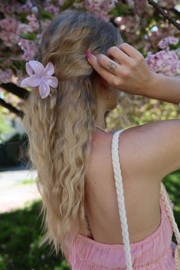 Haarspange Pastell Hibiskus