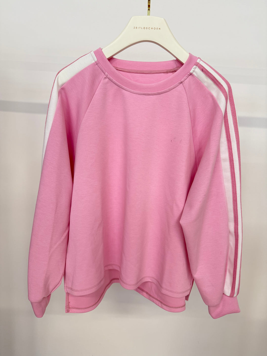 SWEATER MIT STREIFEN PINK (B-WARE)