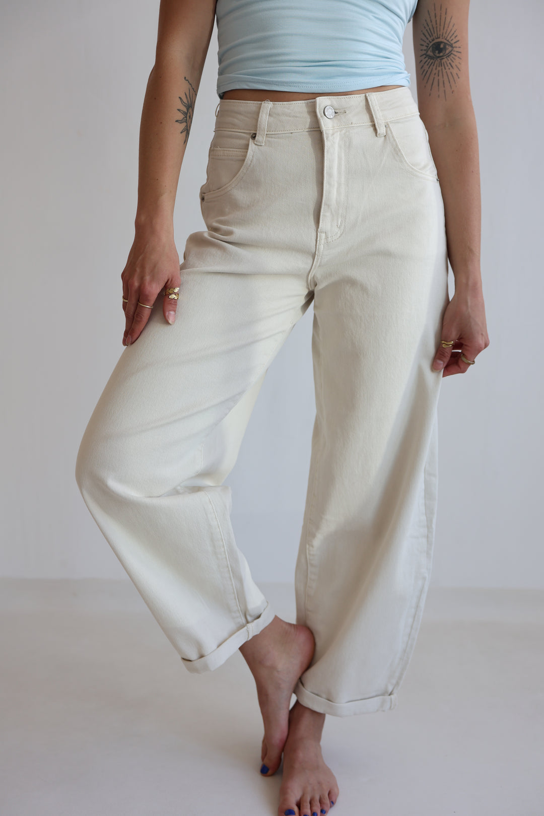 Barrel Fit Cocoa Shades Jeans