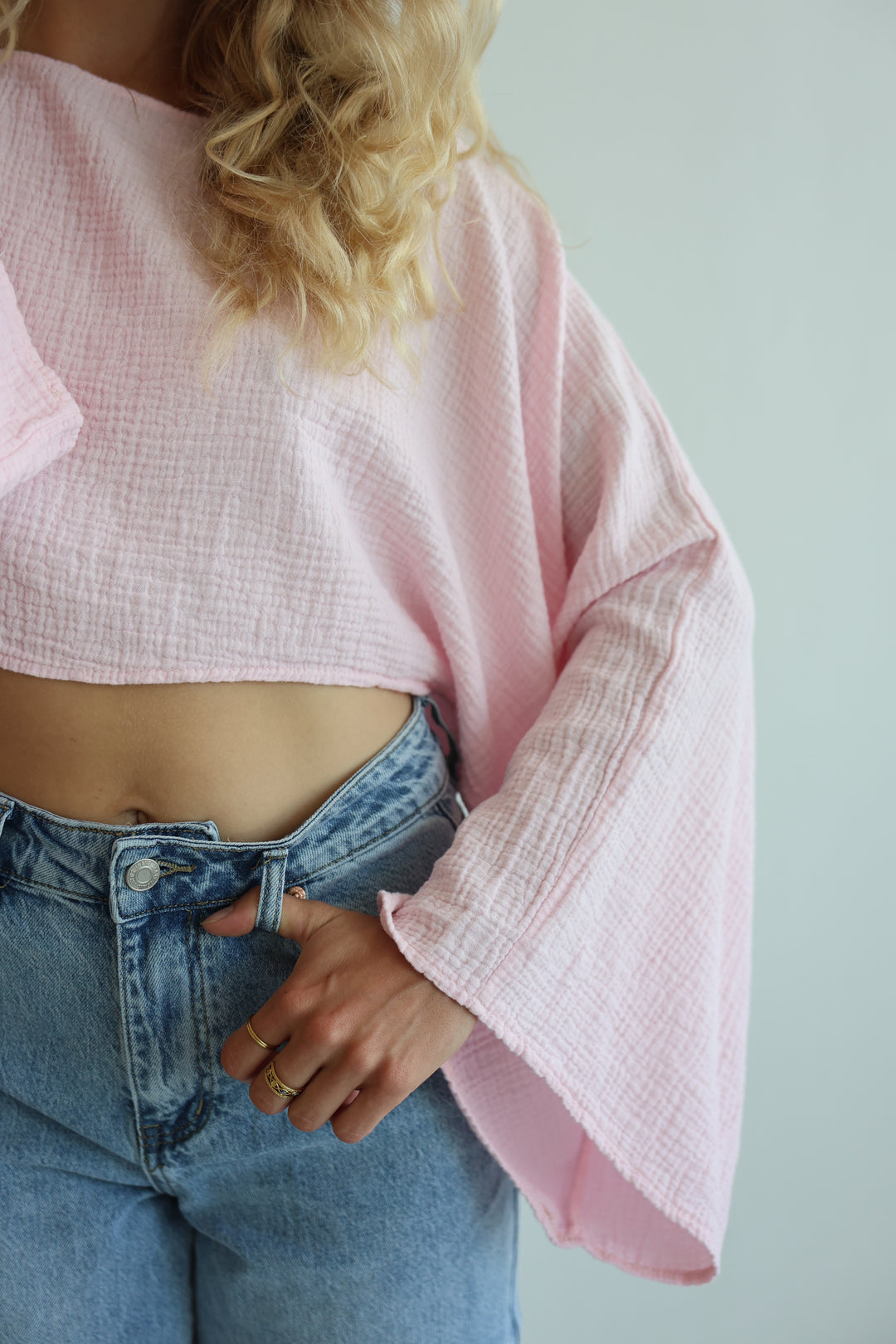 Off-Shoulder Musselinshirt Liz