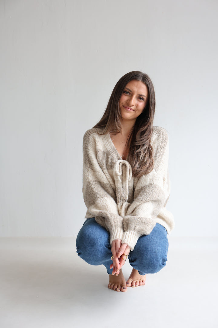 Gestreifter Cardigan Luana