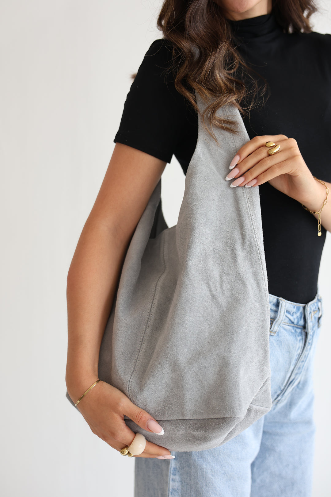 Handtasche aus Wildleder Chestnut Dream