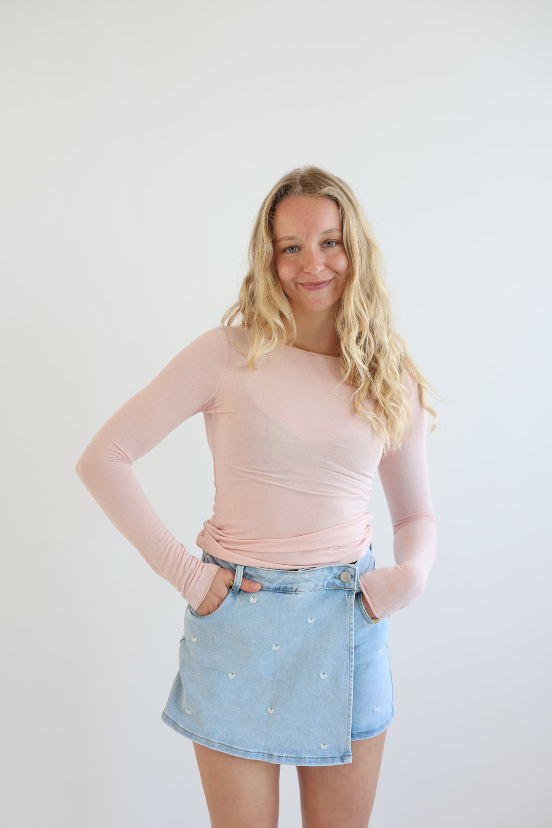 Jeans-Hosenrock Tiny Hearts