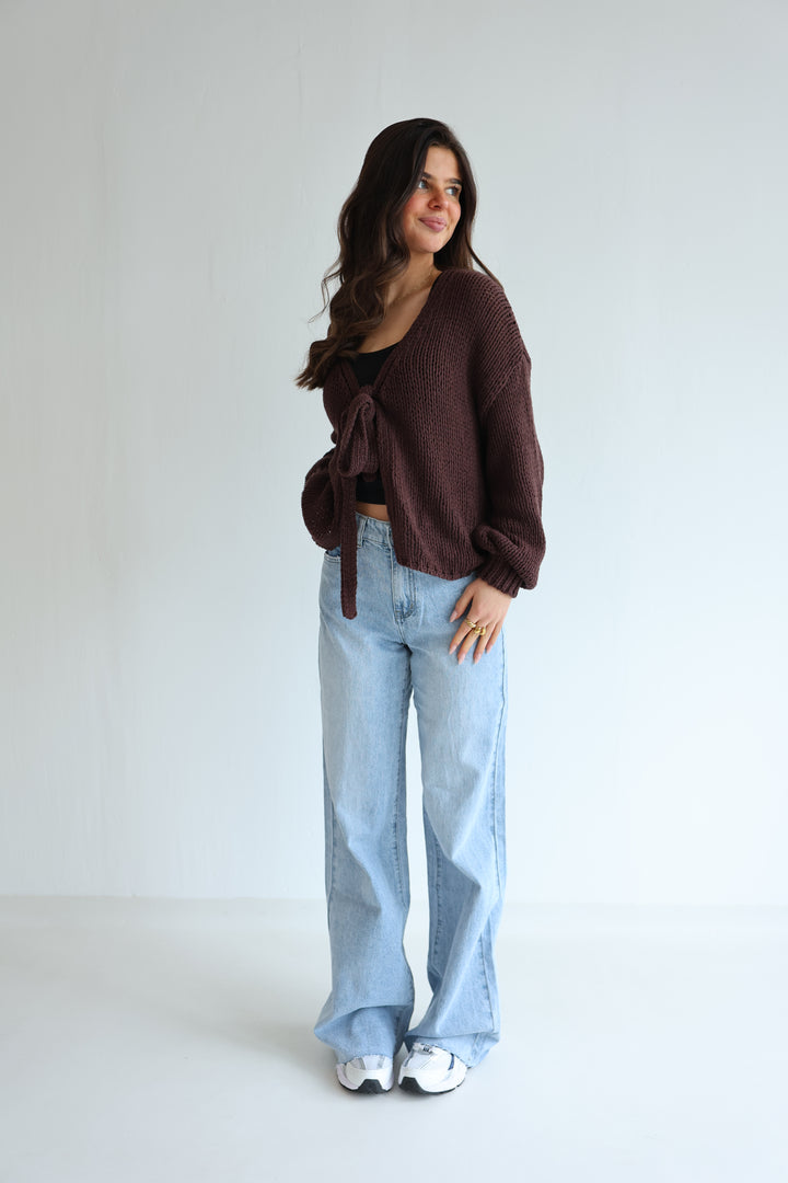 Cardigan mit Schleife Elsa
