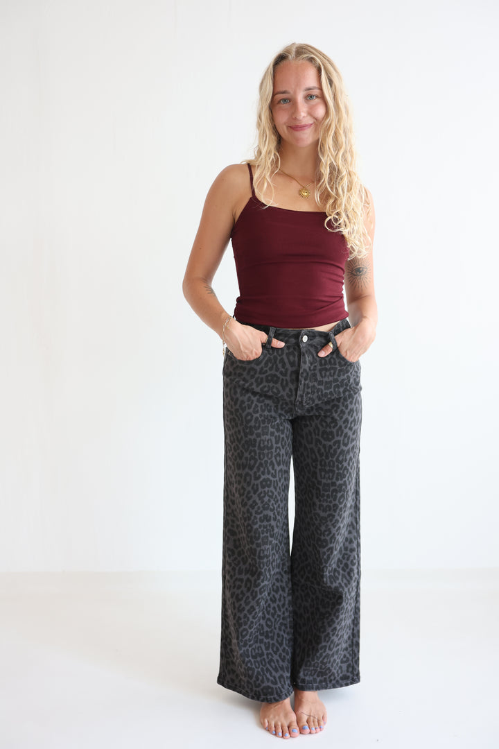 Noir Wild Wide Leg Jeans