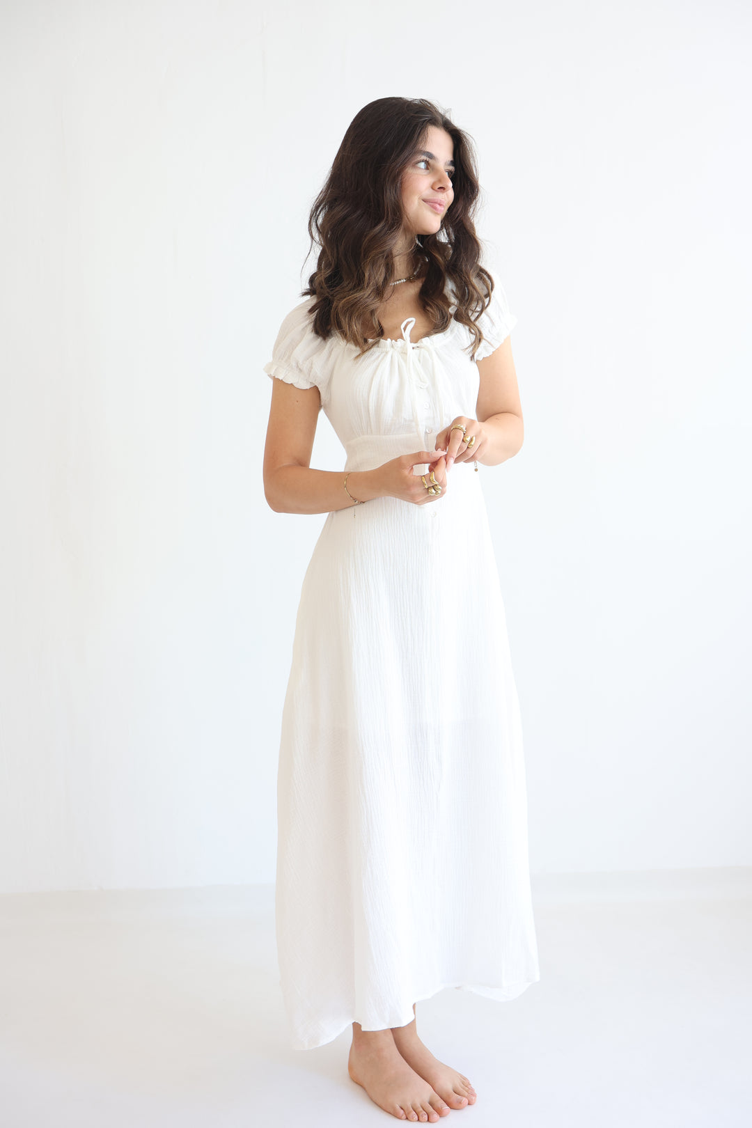 Taffy Pastel Ruffle Midi Dress