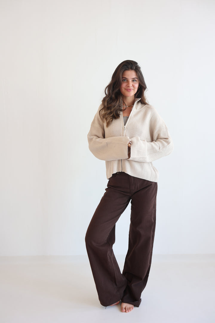 Softline Zip Cardigan