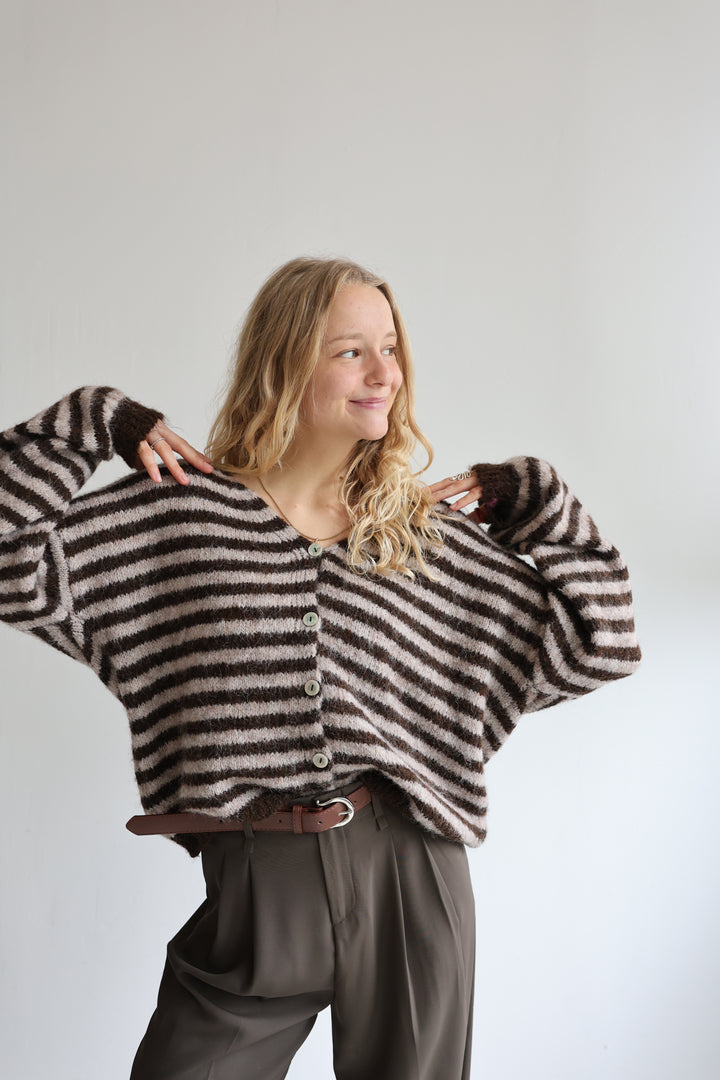 Gestreifter Cardigan Cosima