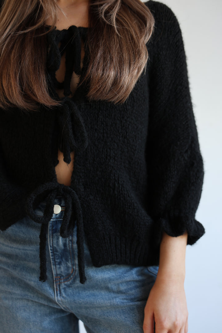 Cardigan mit Schleifen Lilly (3/4-Arm)