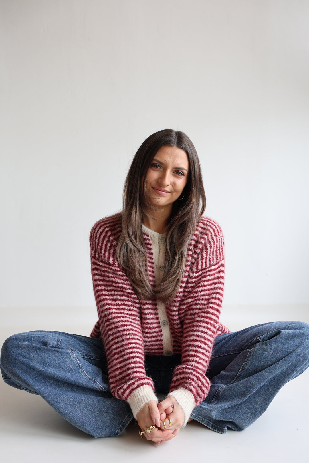 Gestreifter Cardigan Moodline Knit