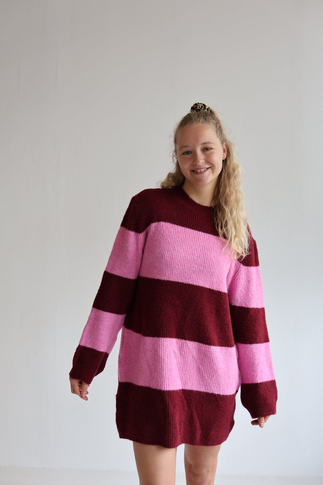 Soft Stripe Knit Dress