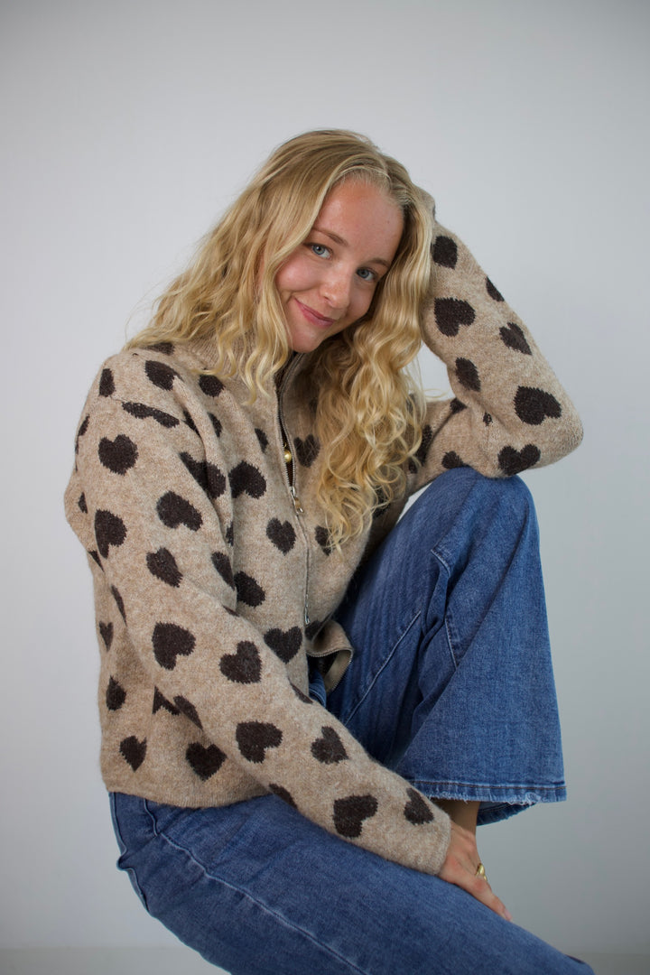 Heartbound Half-Zip Sweater