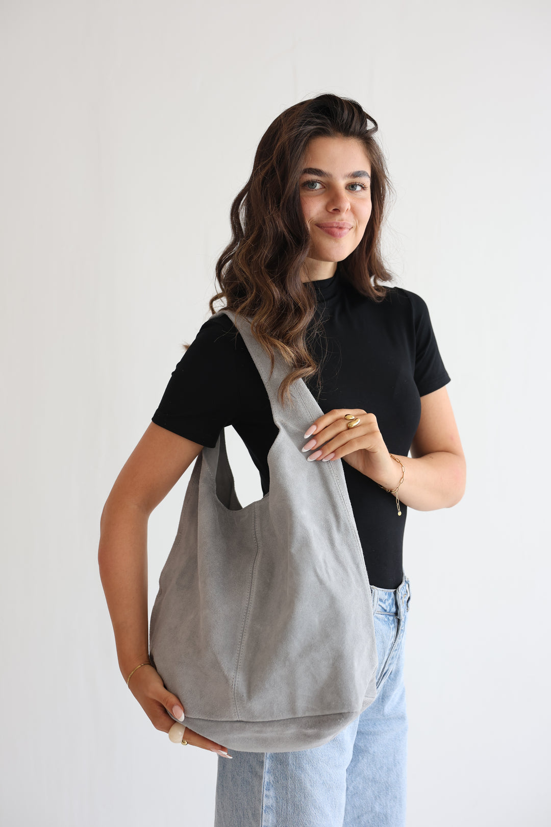 Handtasche aus Wildleder Chestnut Dream