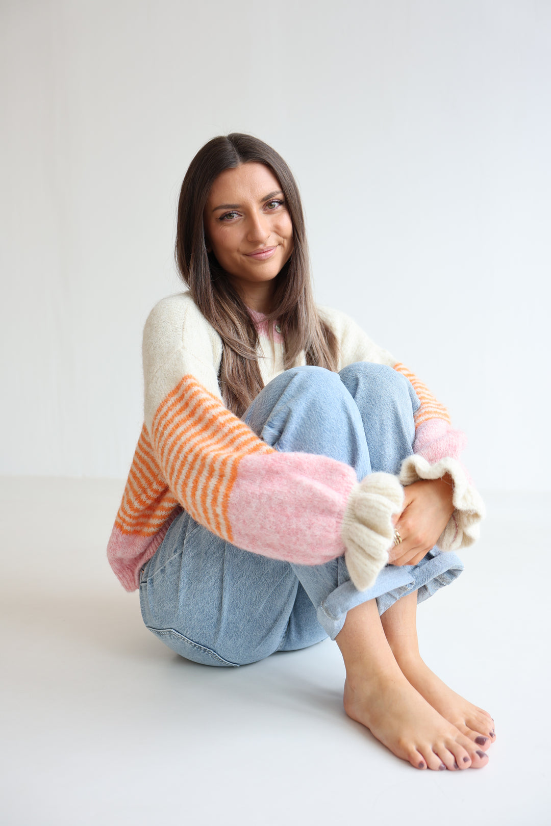 Candy Stripe Knit Cardigan