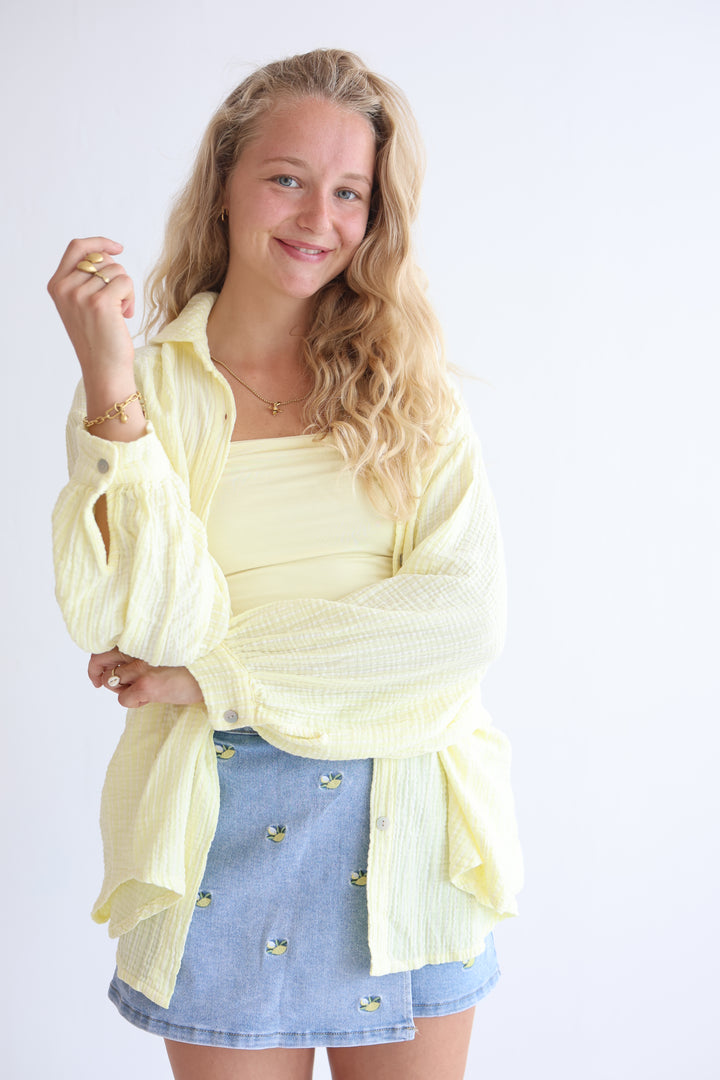 Musselinbluse Casual Stripes