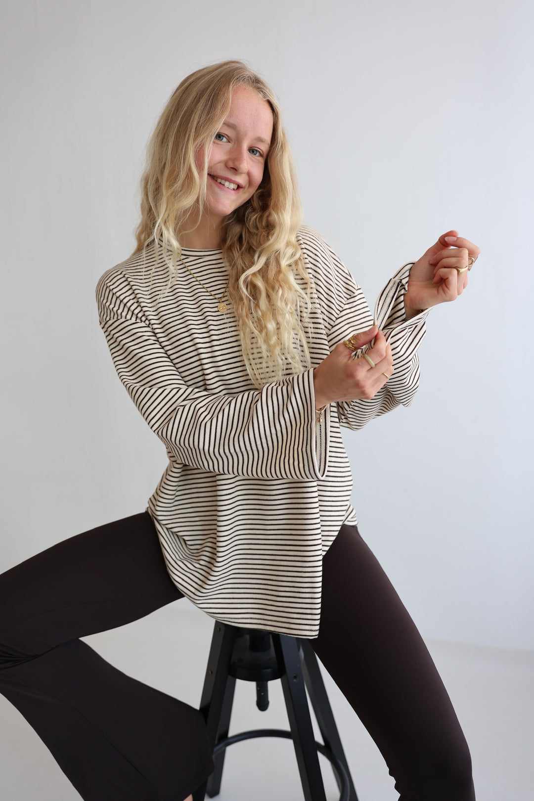 Gestreiftes Longsleeve Striped Soul