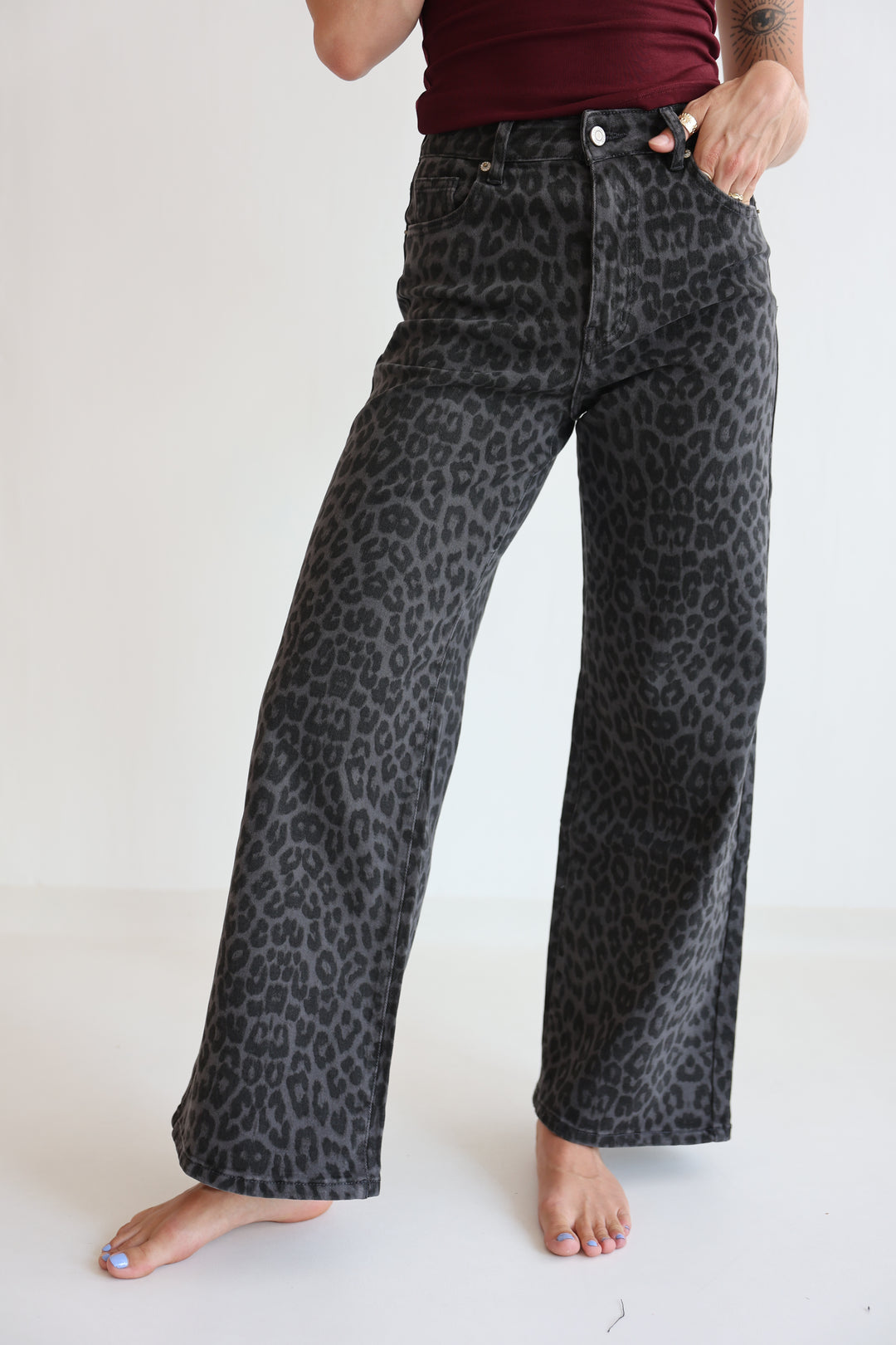 Noir Wild Wide Leg Jeans
