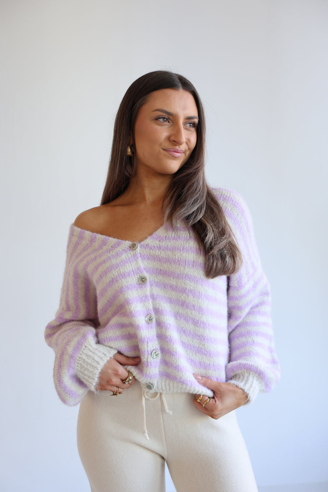 Gestreifter Cardigan Cosima