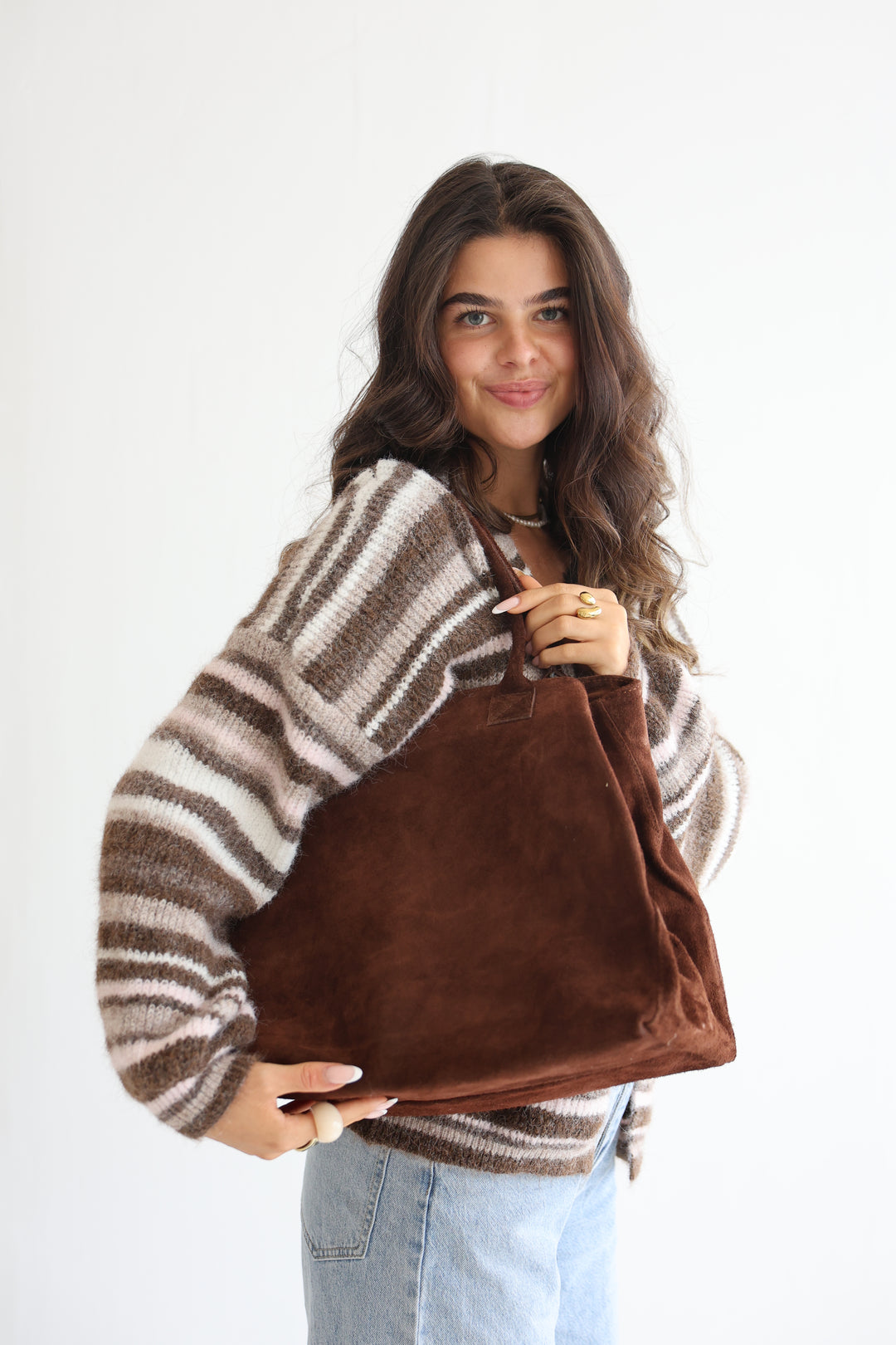 Shopper aus Wildleder Kamina