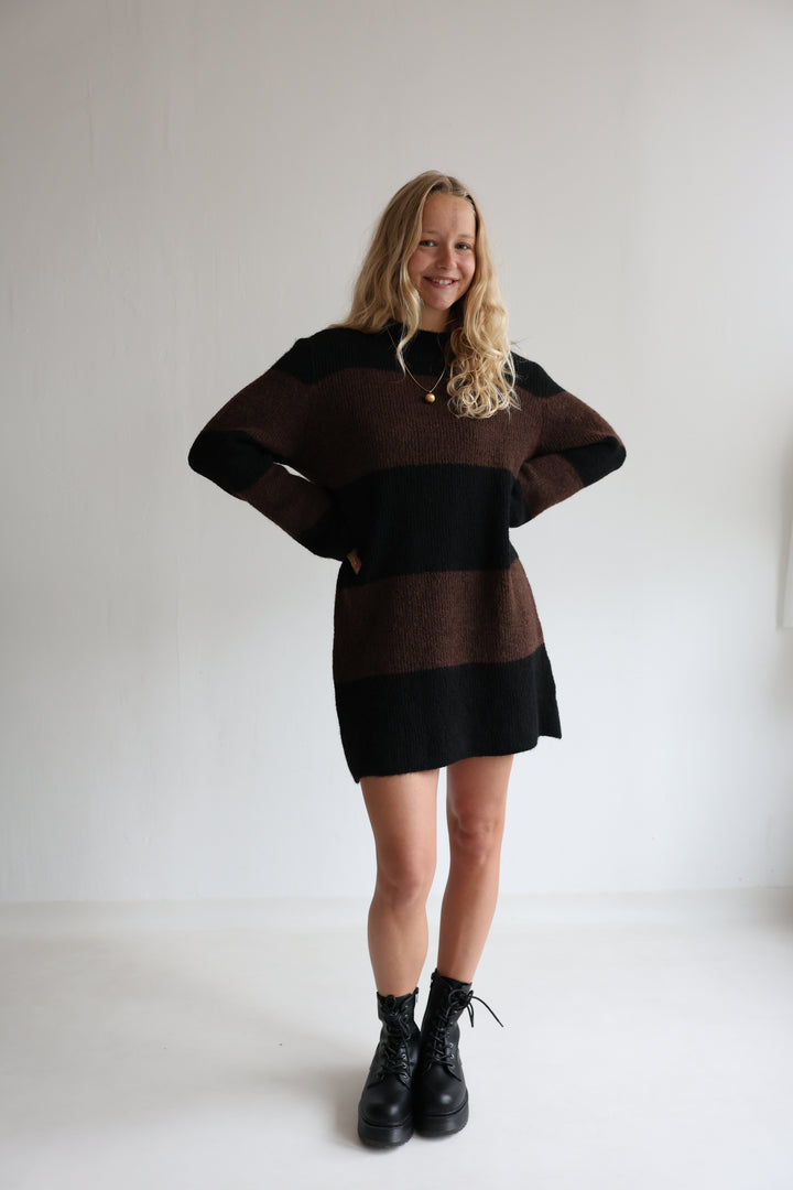 Soft Stripe Knit Dress