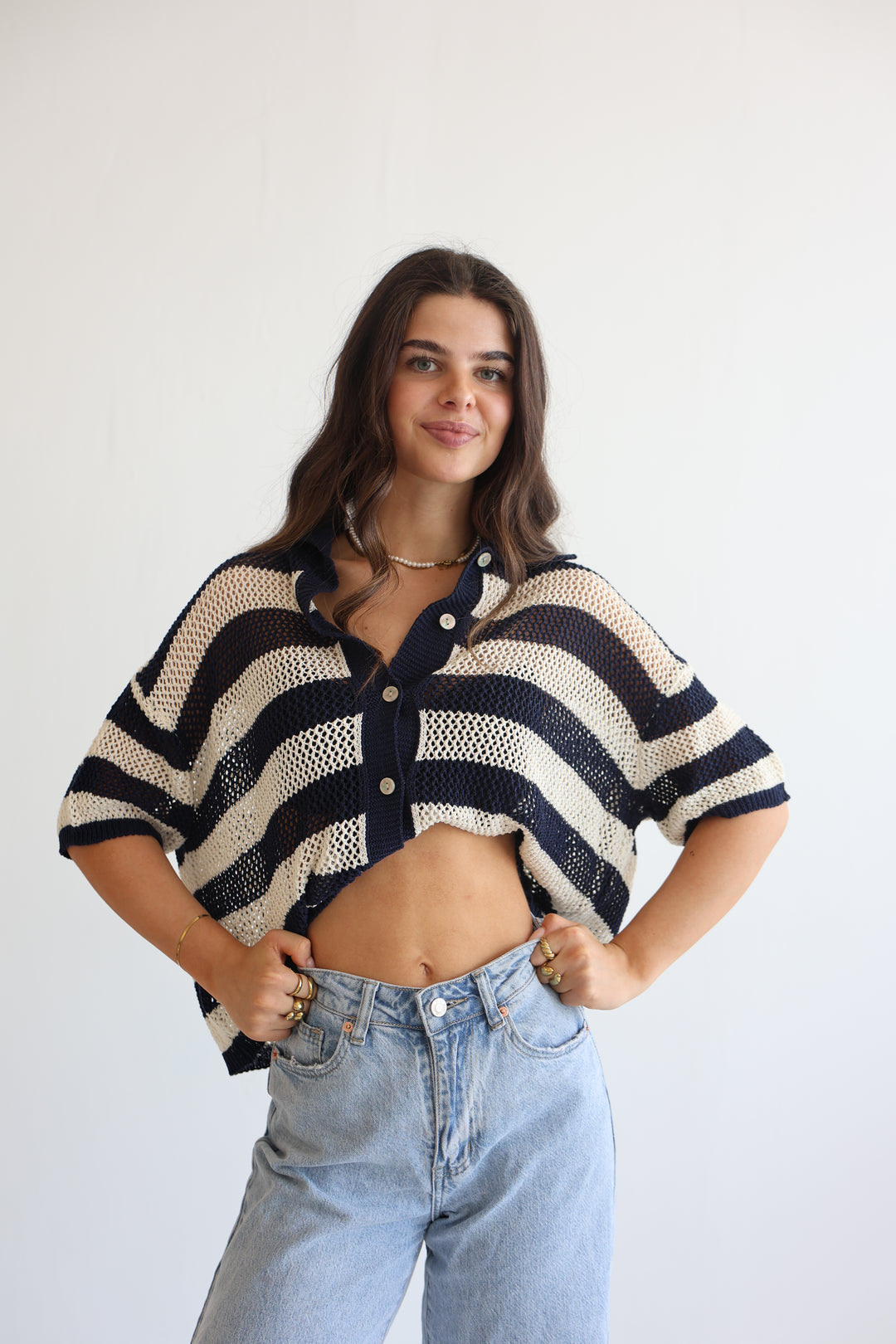 Crochet Polo T-Shirt