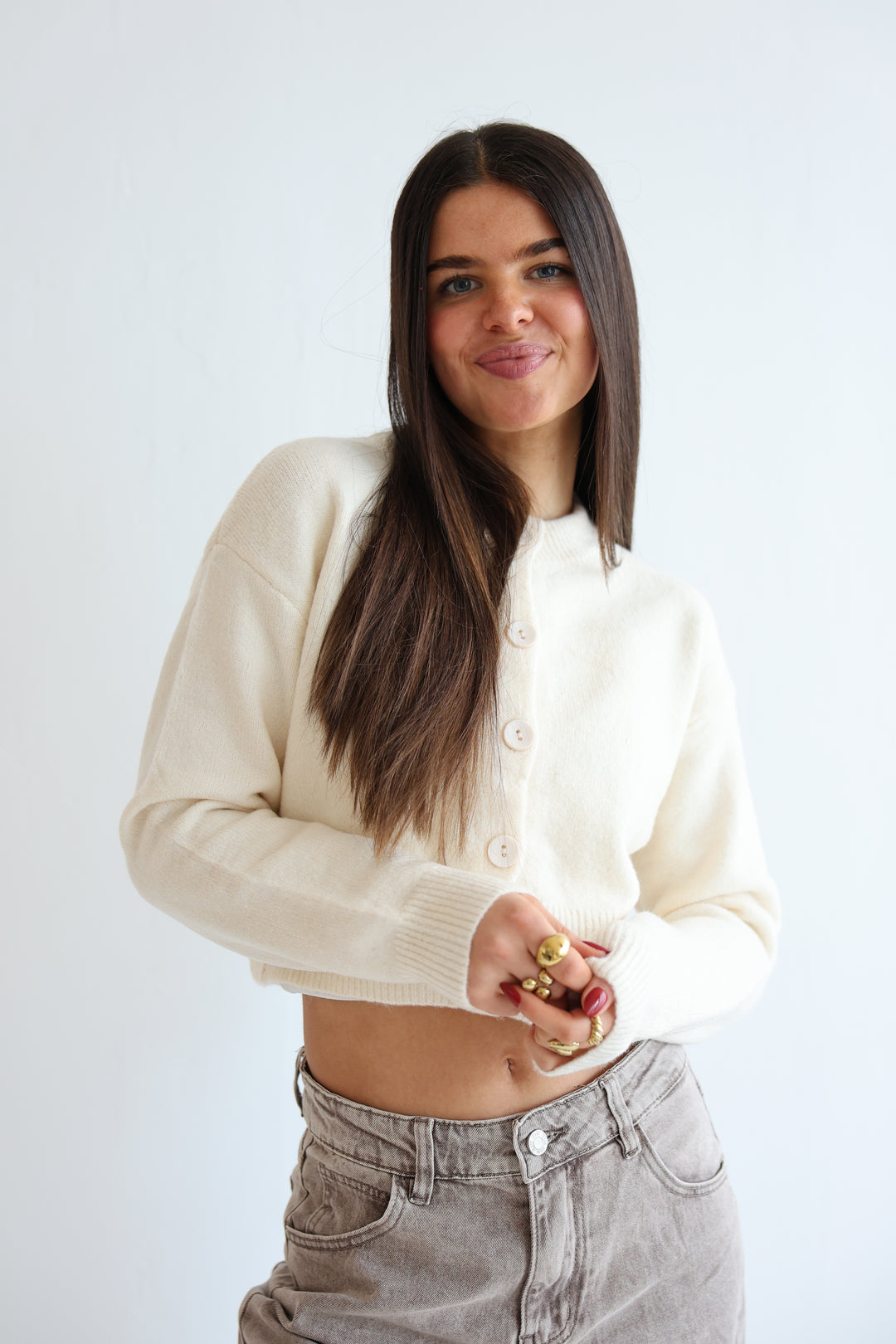 Cropped Cardigan Cozy Snuggle