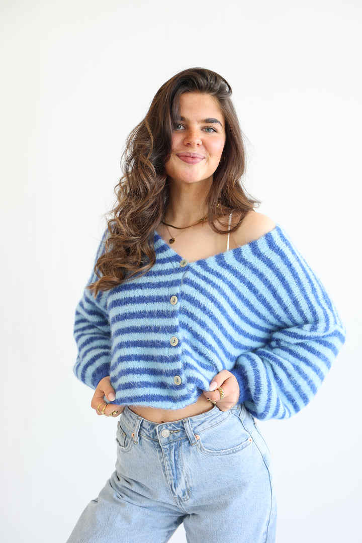 Gestreifter Cardigan Cosima
