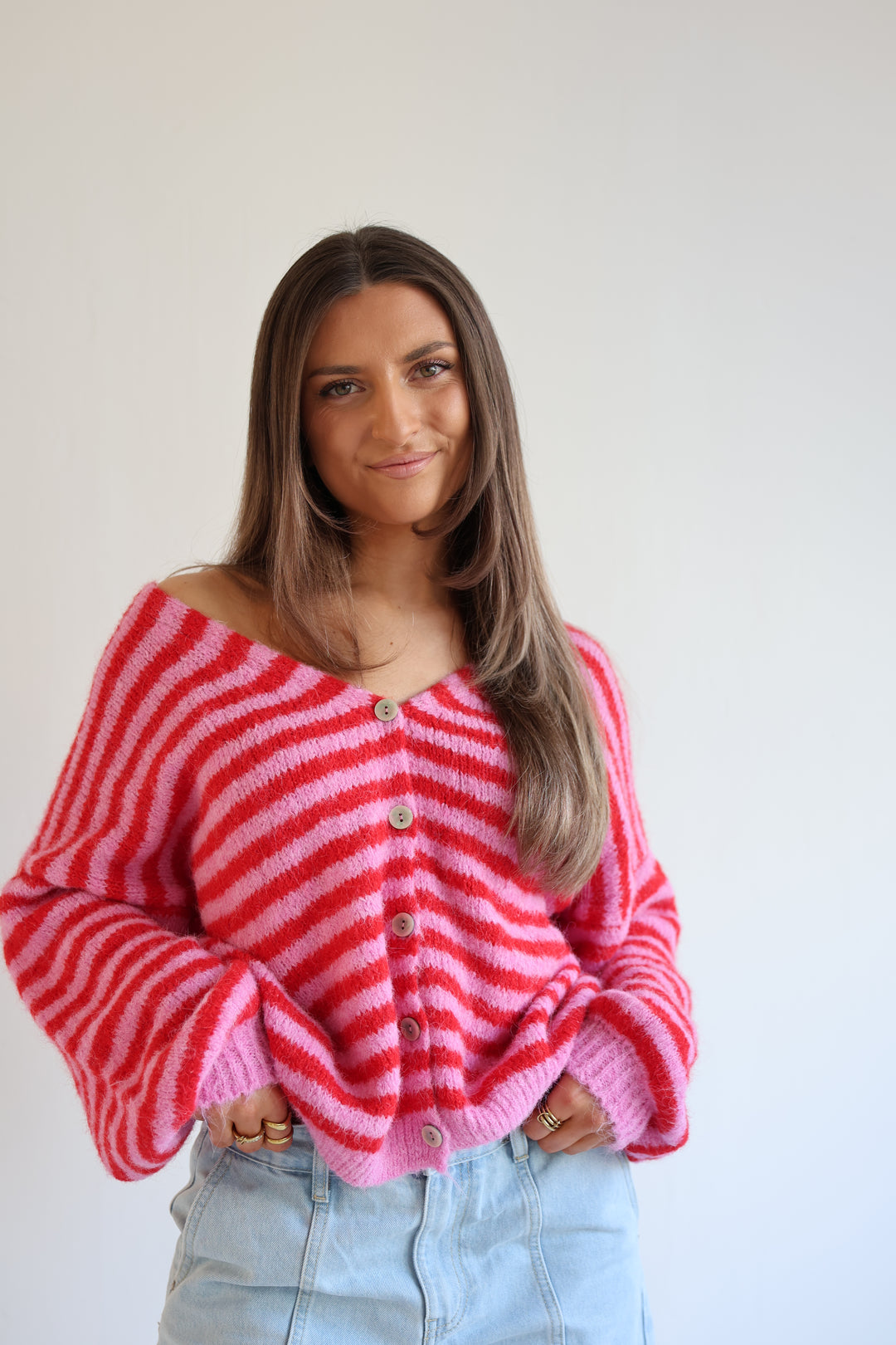 Gestreifter Cardigan Cosima