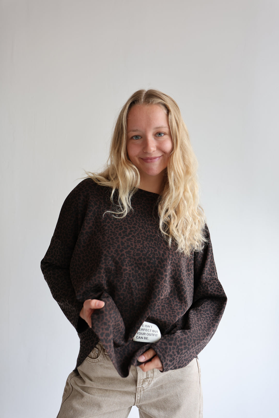 Sweater mit Leoprint Everyday